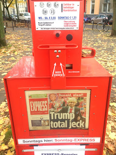 Express Kasten 11.11. in Köln Trump