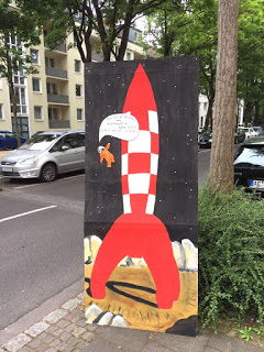 Hofflohmärkte Köln Agnesviertel 2017 Rote Rakete Straßenschild