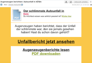 Achtung Spam: Krasser Autounfall in Köln