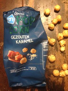 Albert Heijn- Coated Popcorn gezouten Karamel