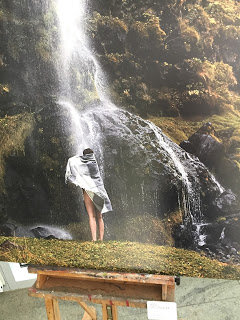 Ausstellung Icelandskin von Anne Moldenhauer im KulturFoyer Bad Marienberg Foto Wasserfall